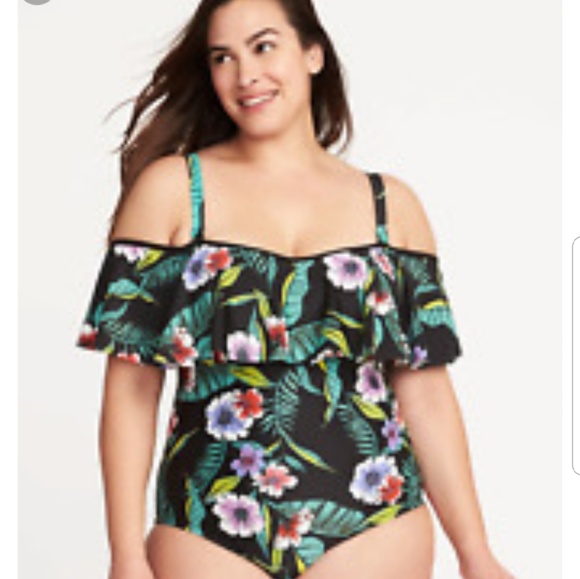 old navy off the shoulder swimsuit